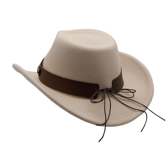 1788 Western Cowboy Hat For Men Cowgirl Women Unisex Wide Brim Felt